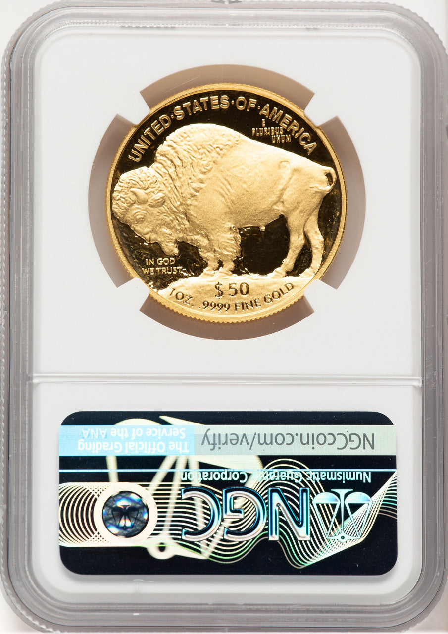 2021-W Proof Gold Buffalo 1 oz FDI 1ST NGC PF70