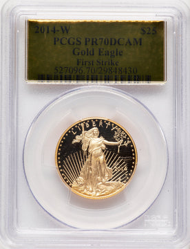 2014-W Proof Gold Eagle 1/2 oz FS Gold Foil PCGS PR70