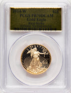 2014-W Proof Gold Eagle 1/2 oz FS Gold Foil PCGS PR70