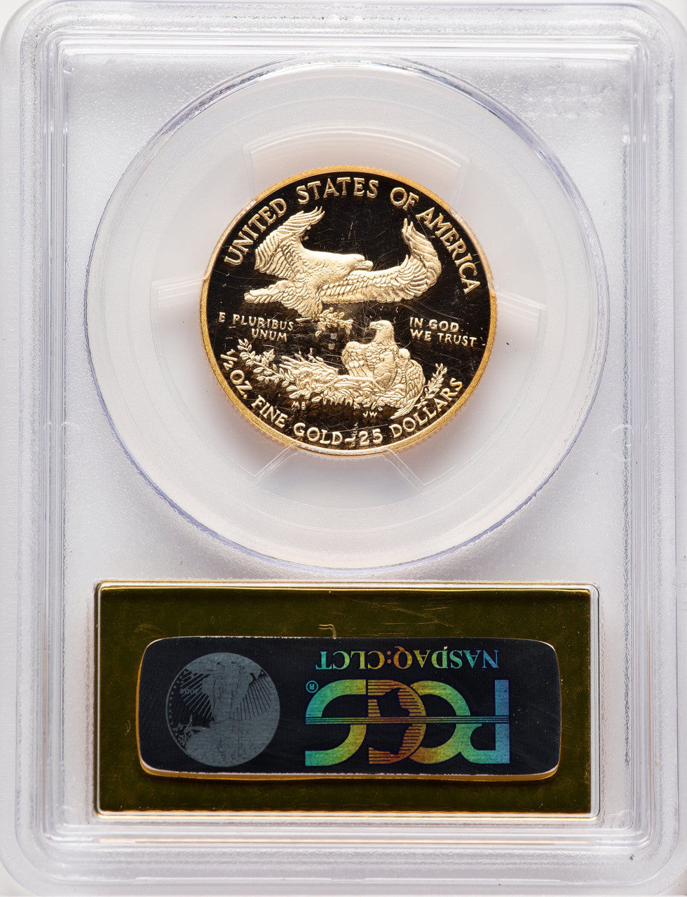 2014-W Proof Gold Eagle 1/2 oz FS Gold Foil PCGS PR70