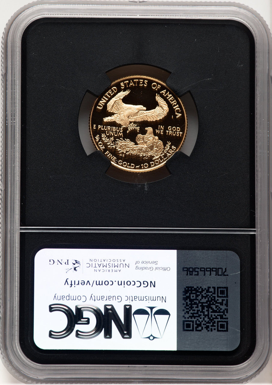 1997-W Proof Gold Eagle 1/4 oz Anna Cabral Prestige Treasurer Series NGC PF70