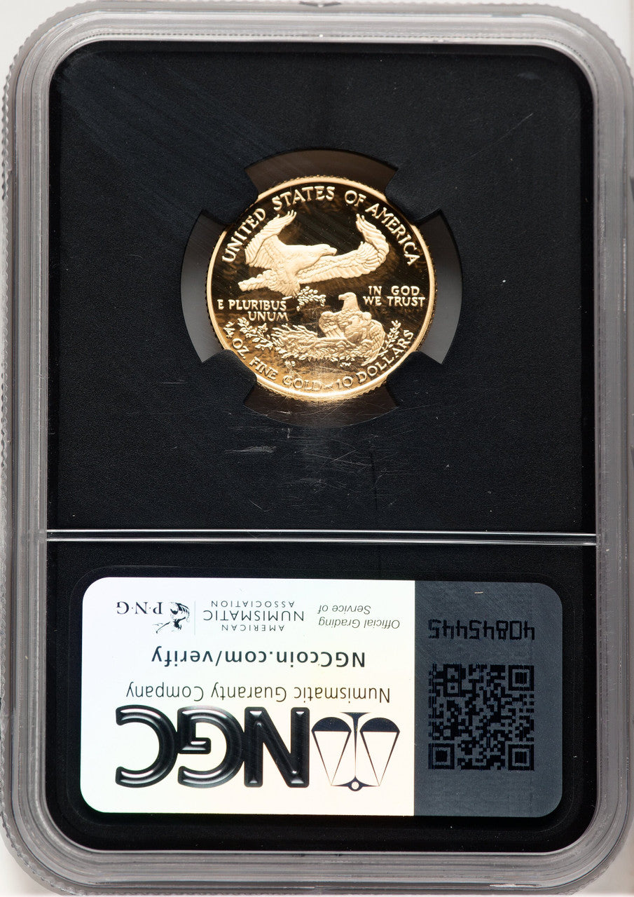 2007-W Proof Gold Eagle 1/4 oz Anna Cabral Prestige Treasurer Series NGC PF70