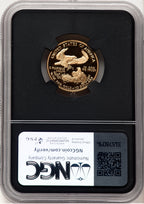 2001-W Proof Gold Eagle 1/4 oz Anna Cabral Prestige Treasurer Series NGC MS70