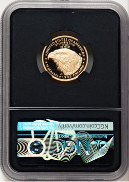 2023-W Proof Gold Eagle 1/4 oz FDI Anna Cabral Prestige Treasurer Series NGC MS70