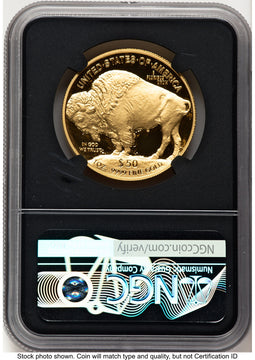 2023-W Proof Gold Buffalo 1 oz FDI Anna Cabral Prestige Treasurer Series NGC PF70