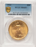 1924 $20 Saint Saint-Gaudens Double Eagle PCGS MS65+ (521389024)