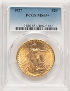 1927 $20 Saint-Gaudens Double Eagle PCGS MS65+ (521389026)