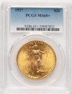 1927 $20 Saint-Gaudens Double Eagle PCGS MS65+ (521389027)