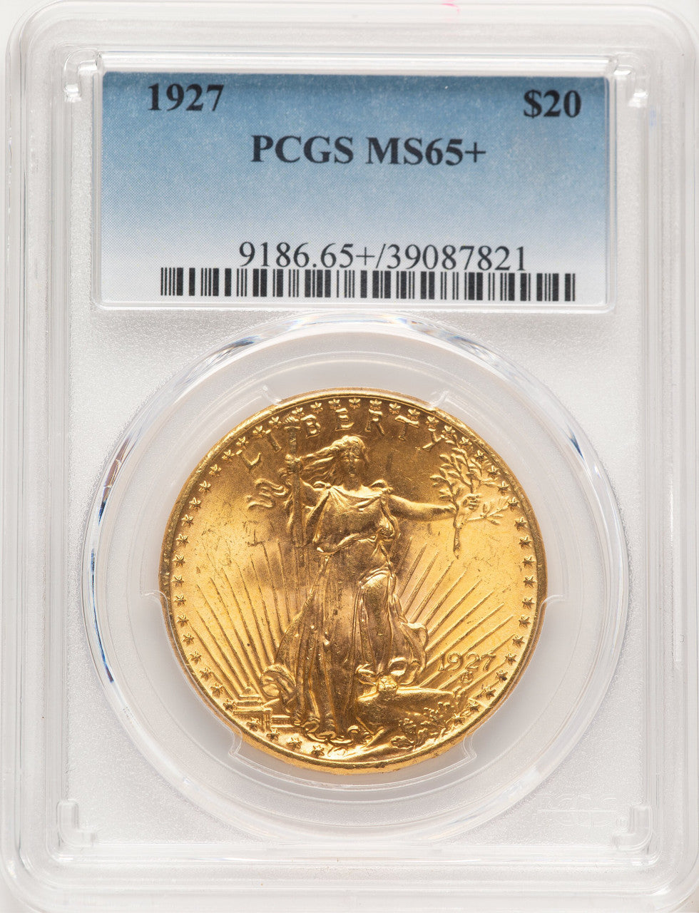 1927 $20 Saint-Gaudens Double Eagle PCGS MS65+ (521389027)