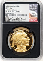 2022-W Proof Gold Buffalo 1 oz AR Anna Cabral NGC MS70 (521393036)