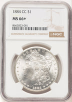 1884-CC Morgan Dollar NGC MS66+ (521416013)