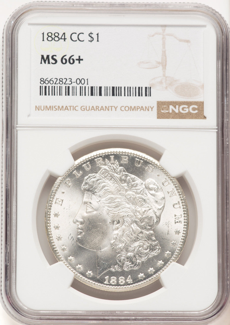 1884-CC Morgan Dollar NGC MS66+ (521416013)