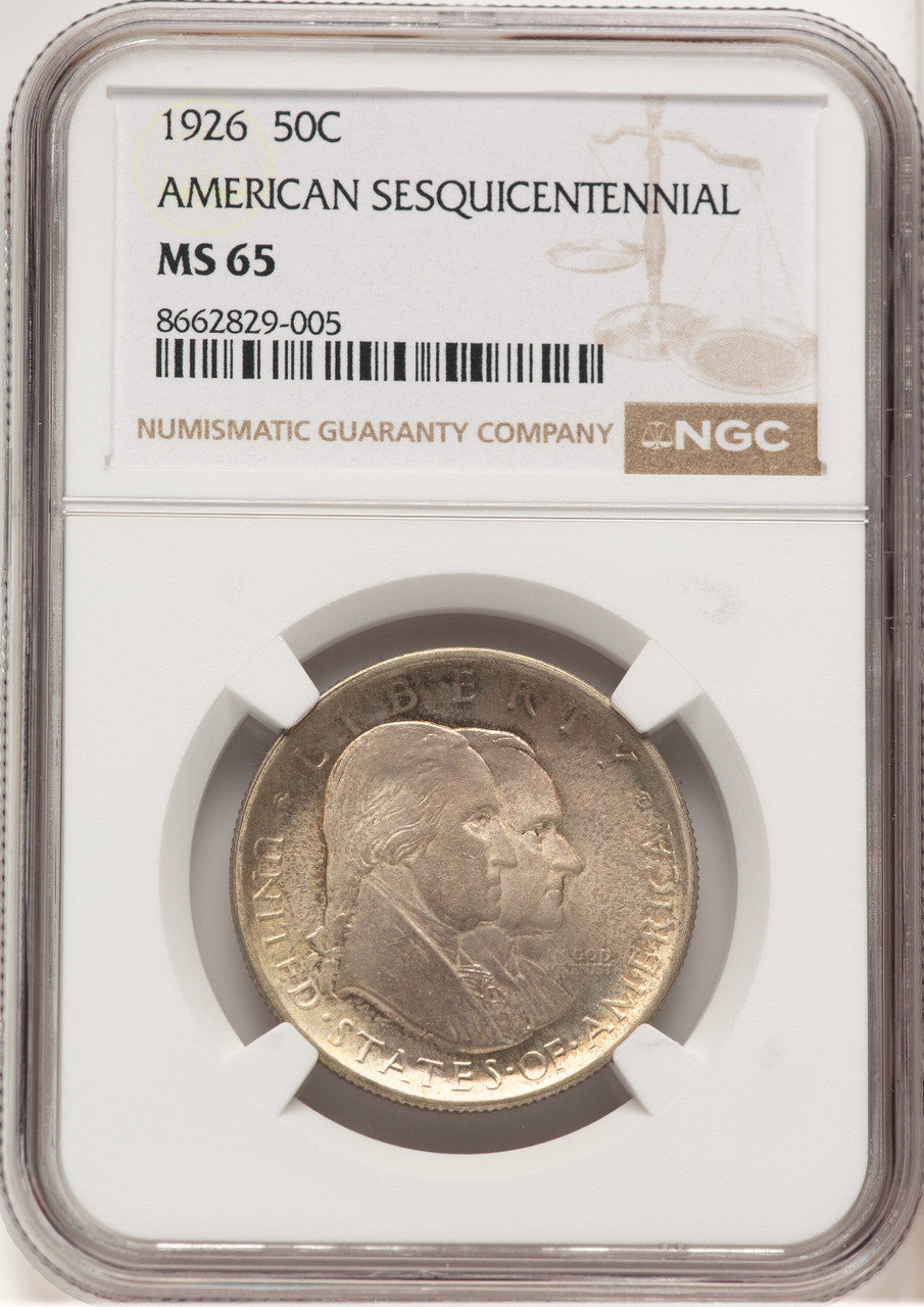 1926 50C Sesquicentennial Commemorative Silver NGC MS65 (521416027)