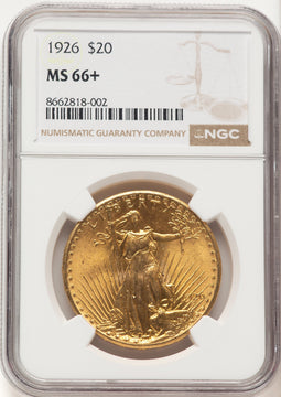 1926 $20 Saint-Gaudens Double Eagle NGC MS66+ (521416028)