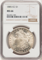1885-CC Morgan Dollar NGC MS66 (521416032)