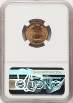 1862 1C Indian Cent NGC MS66