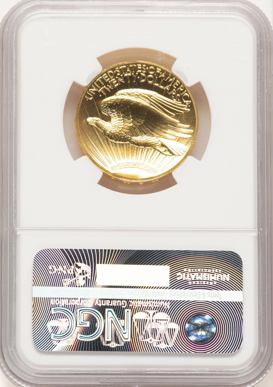 2009 G$20 Ultra High Relief Saint Gaudens Label NGC MS70