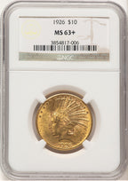 1926 $10 Indian Eagle NGC MS63+
