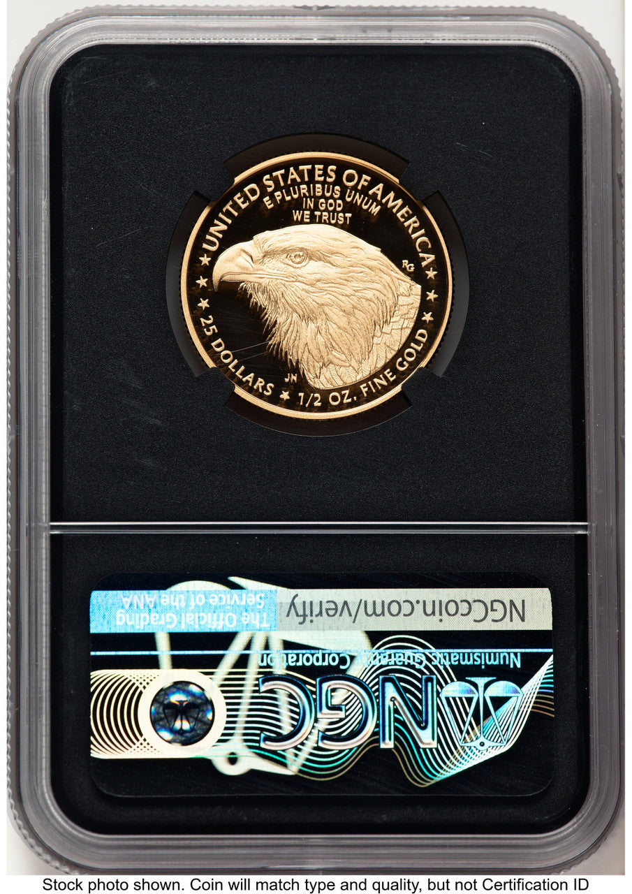 2023-W Proof Gold Eagle 1/2 oz FDI Anna Cabral Prestige Treasurer Series NGC PF70 (521425037)