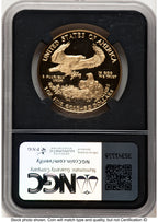 1986-W Proof Gold Eagle 1 oz /David J Ryder Mint Director's Series NGC PF70 Ed Moy