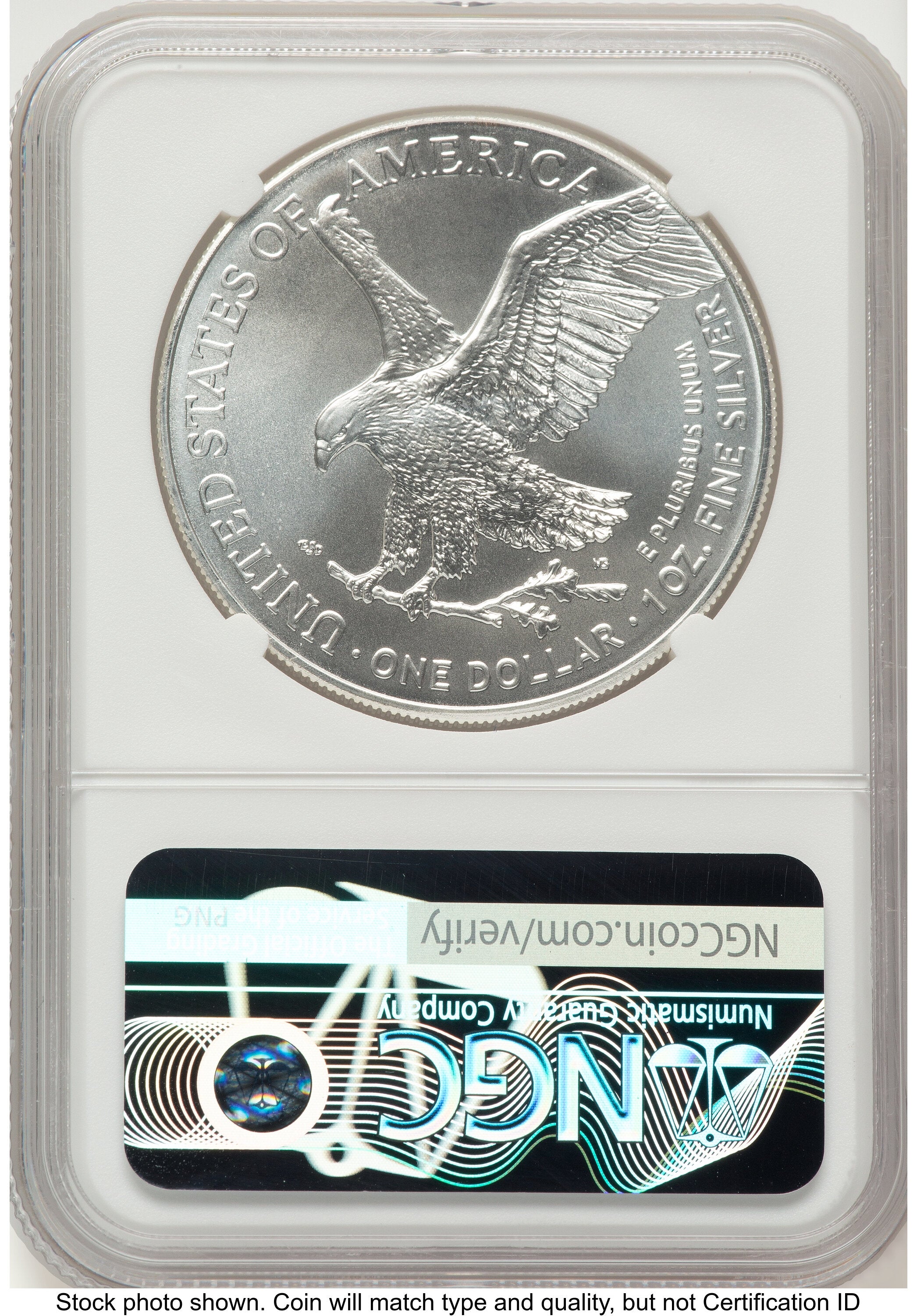 2025 Silver Eagle FDI Jeff Garrett Red Book NGC MS70