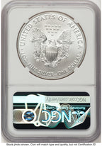 2019 Silver Eagle Brown Label NGC MS70