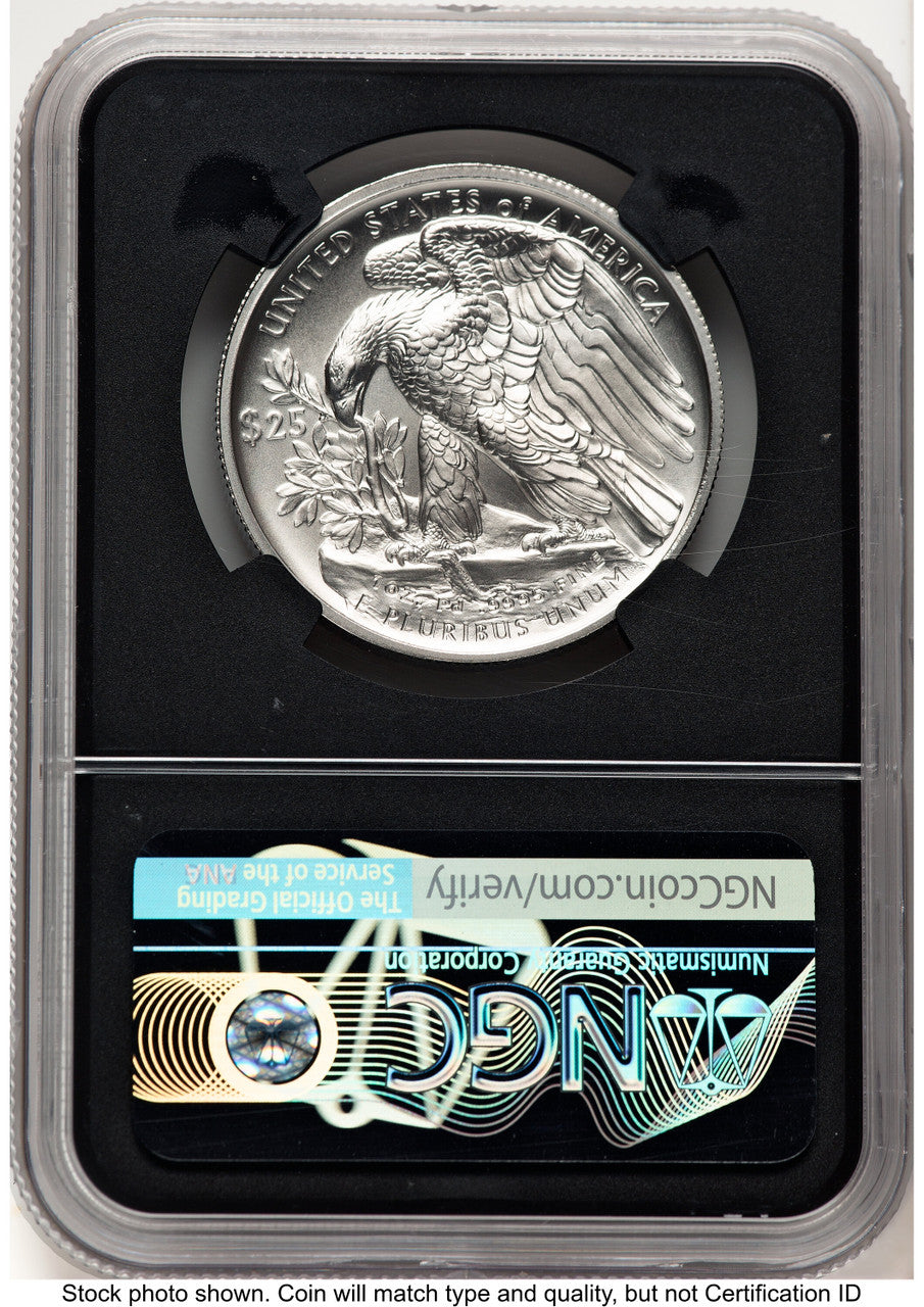 2020-W Palladium Eagle 1 oz Burnished FDI Joel Iskowitz NGC MS70 (521612035)
