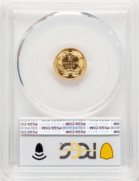 1887 G$1 CA Proof Gold Dollar PCGS PR66