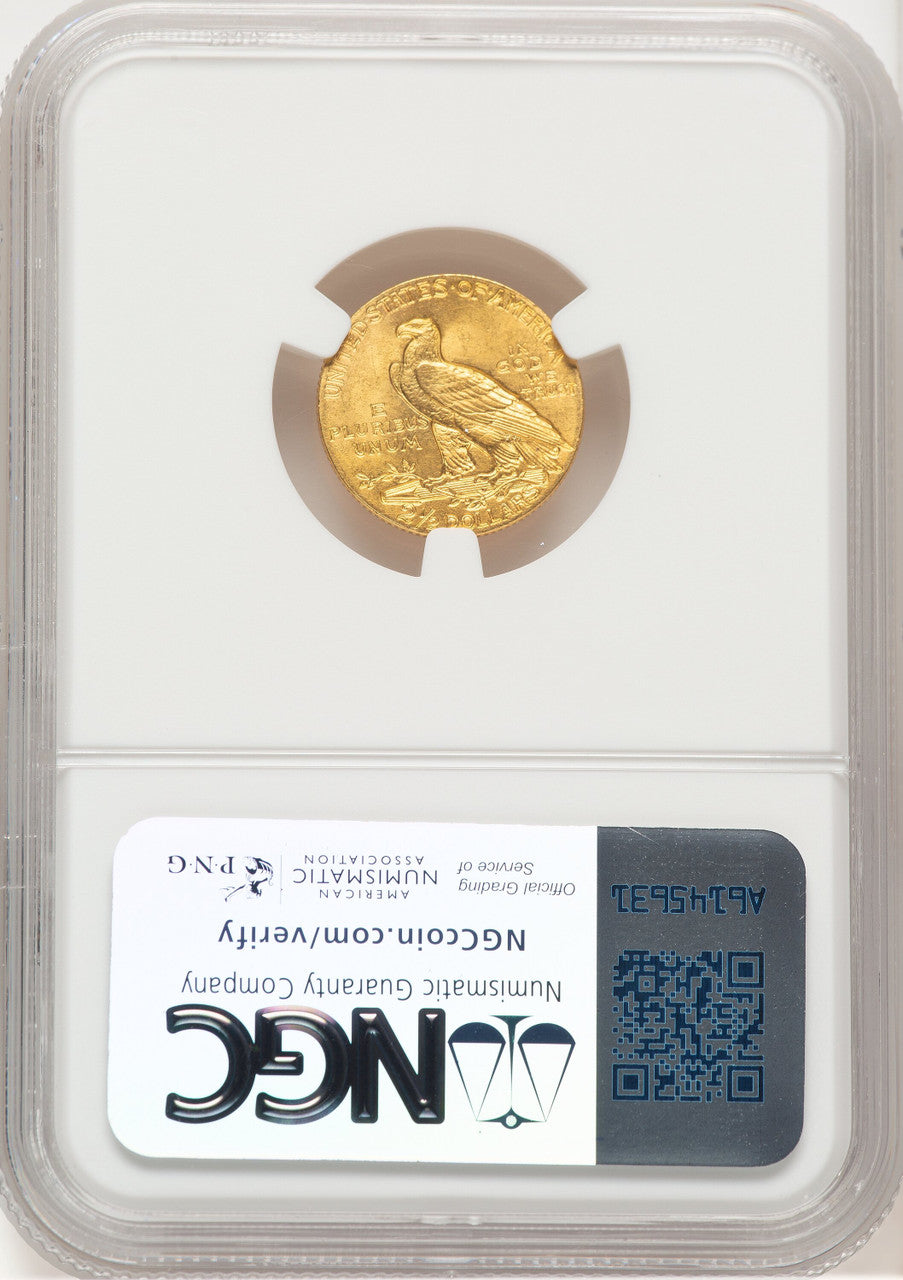 1908 $2.50 Indian Quarter Eagle NGC MS65 (521619002)