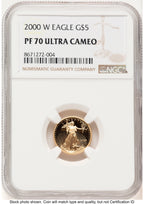 2000-W Proof Gold Eagle 1/10 oz Brown Label NGC PF70