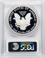 2008-W Proof Silver Eagle 1 oz Blue Gradient PCGS PR70