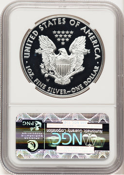 2010-W Proof Silver Eagle 1 oz ER Blue NGC PF70