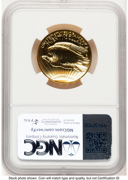 2009 G$20 Ultra High Relief PL Brown Label NGC MS70