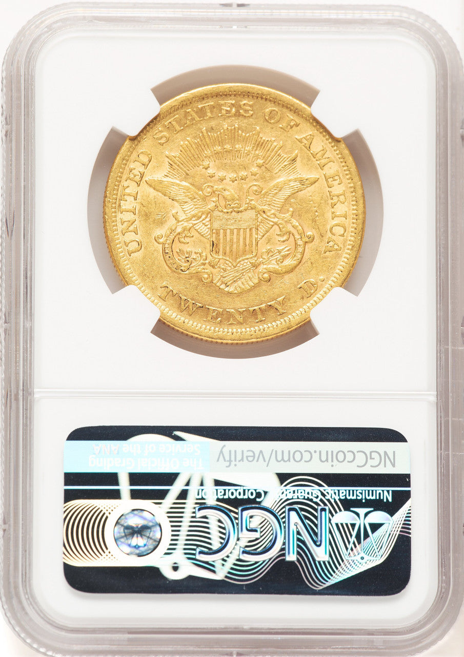 1853 $20 Liberty Double Eagle NGC AU53 (521657022)