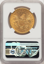1867-S $20 Liberty Double Eagle NGC AU53 (521657033)