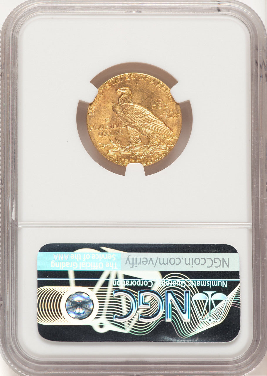 1909 $5 Indian Half Eagle NGC MS64 (521661002)