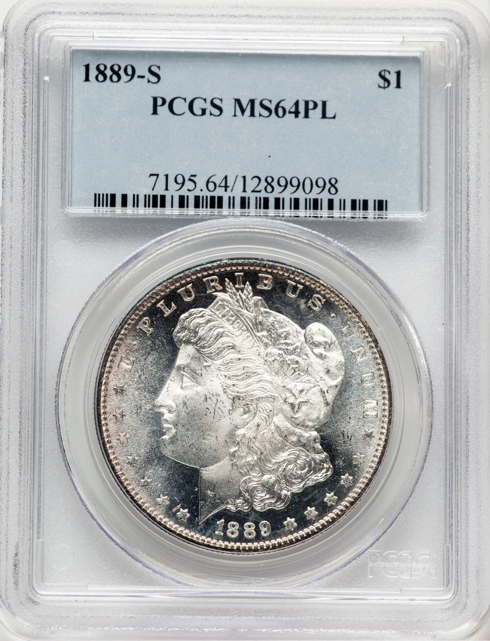 1889-S PL Morgan Dollar PCGS MS64