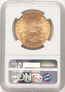 1901 $20 CAC Brown Label Liberty Double Eagle NGC MS63