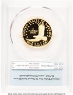 2025-W 1/2 oz Proof Gold Sacagawea 25th Anniversary FS Flag PCGS PR70