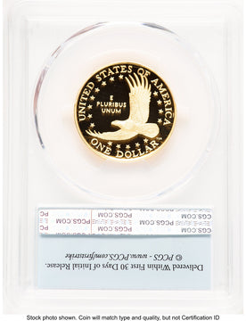 2025-W 1/2 oz Proof Gold Sacagawea 25th Anniversary FS Flag PCGS PR70 (521720020)