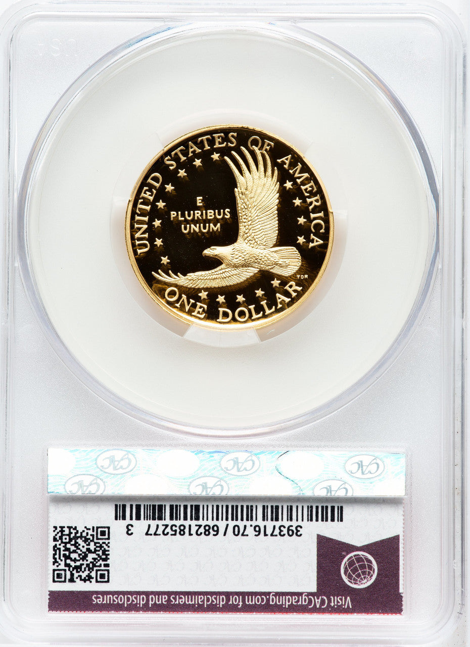 2025-W Proof Gold Sacagawea 25th Anniversary First Day of Delivery Red Book CACG PR70