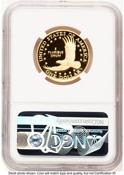 2025-W 1/2 oz Proof Gold Sacagawea 25th Anniversary FDI Randy'L Teton Golden Sacagawea NGC PF70