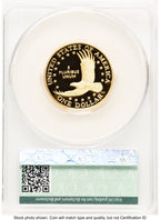 2025-W 1/2 oz Proof Gold Sacagawea 25th Anniversary First Day of Delivery Ron Drzewuki CACG PR70