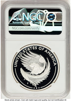 2025-P Silver American Liberty High Relief Medal ER Blue Medals and Tokens NGC MS70