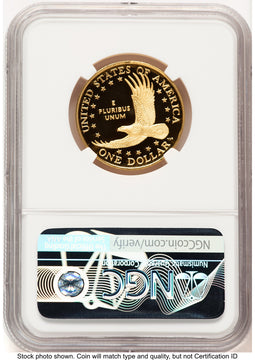 2025-W 1/2 oz Proof Gold Sacagawea 25th Anniversary FDI Native American Label NGC PF70 (521773041)