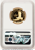 2025-W 1/2 oz Proof Gold Sacagawea 25th Anniversary FDI Kenneth Bressett Red Book NGC PF70