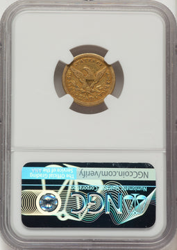 1843-O $2.50 Small Date Crosslet 4 Liberty Quarter Eagle NGC XF40
