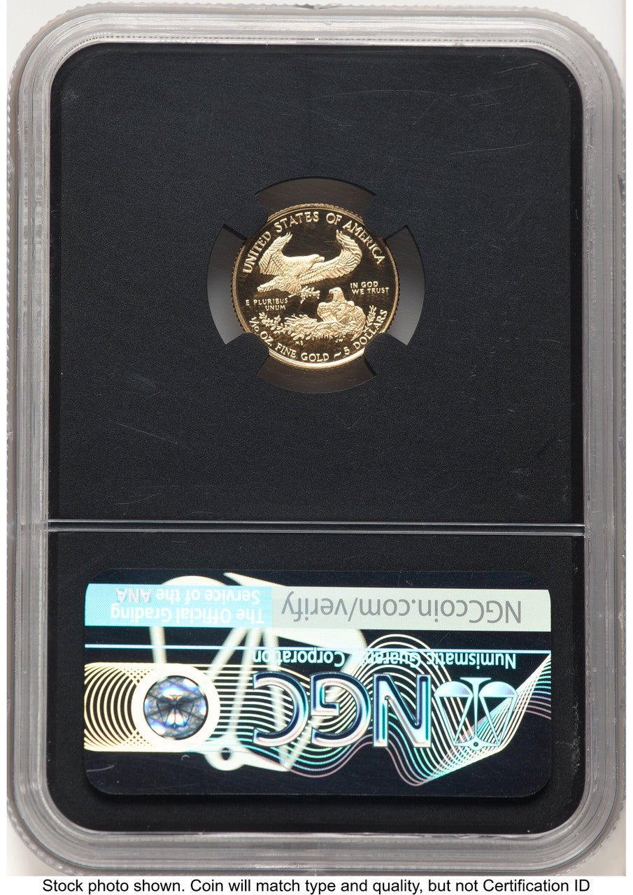 2018-W Proof Gold Eagle 1/10 oz FDI John NGC PF70 Mercanti