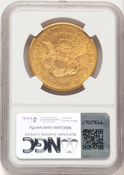 1854-S $20 Liberty Double Eagle NGC AU55