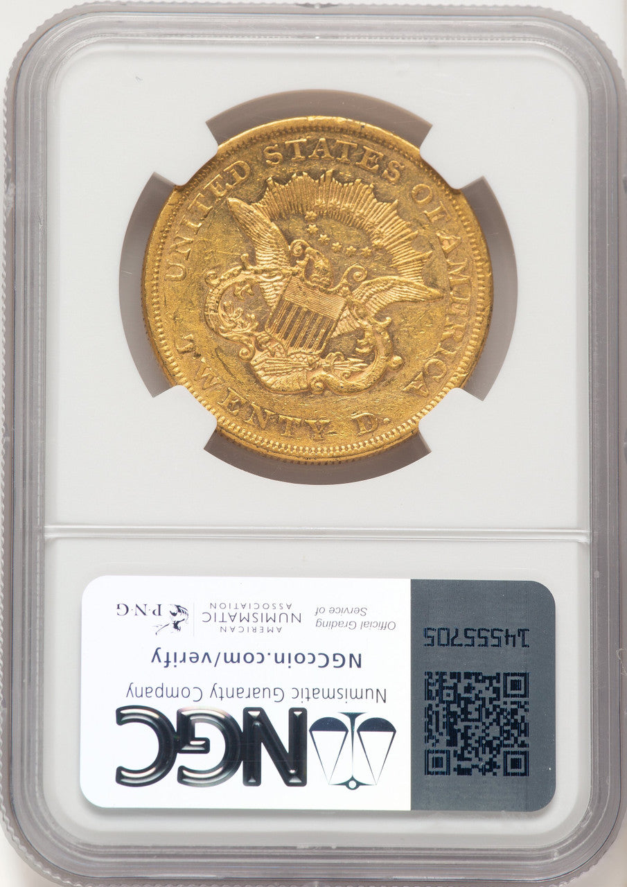 1859 $20 Liberty Double Eagle NGC AU55 (521828010)